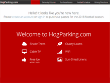 Tablet Screenshot of hogparking.com